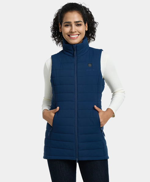 (Open-box) Tribeca Women's Heated Long Puffer Vest ,view 1