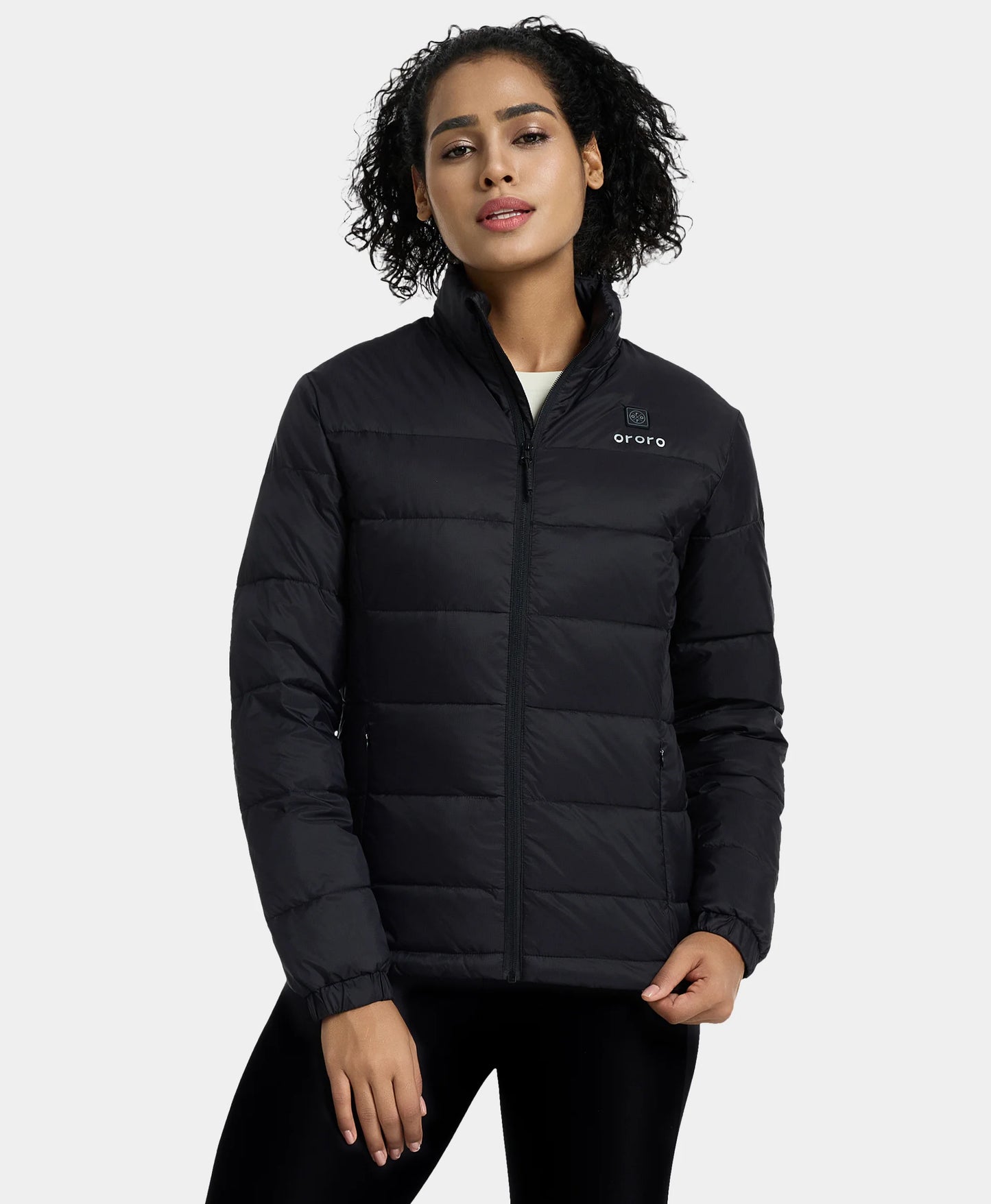 Women's Heated Thermolite® Puffer Jacket - Black / Yellow