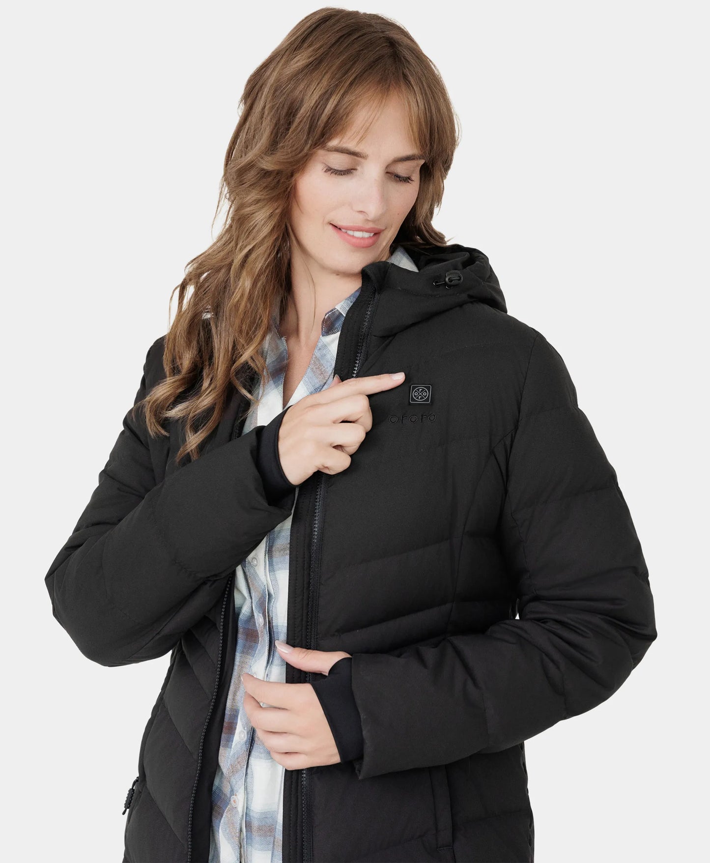 (Open-box) SOHO Women's Heated Down Parka Jacket