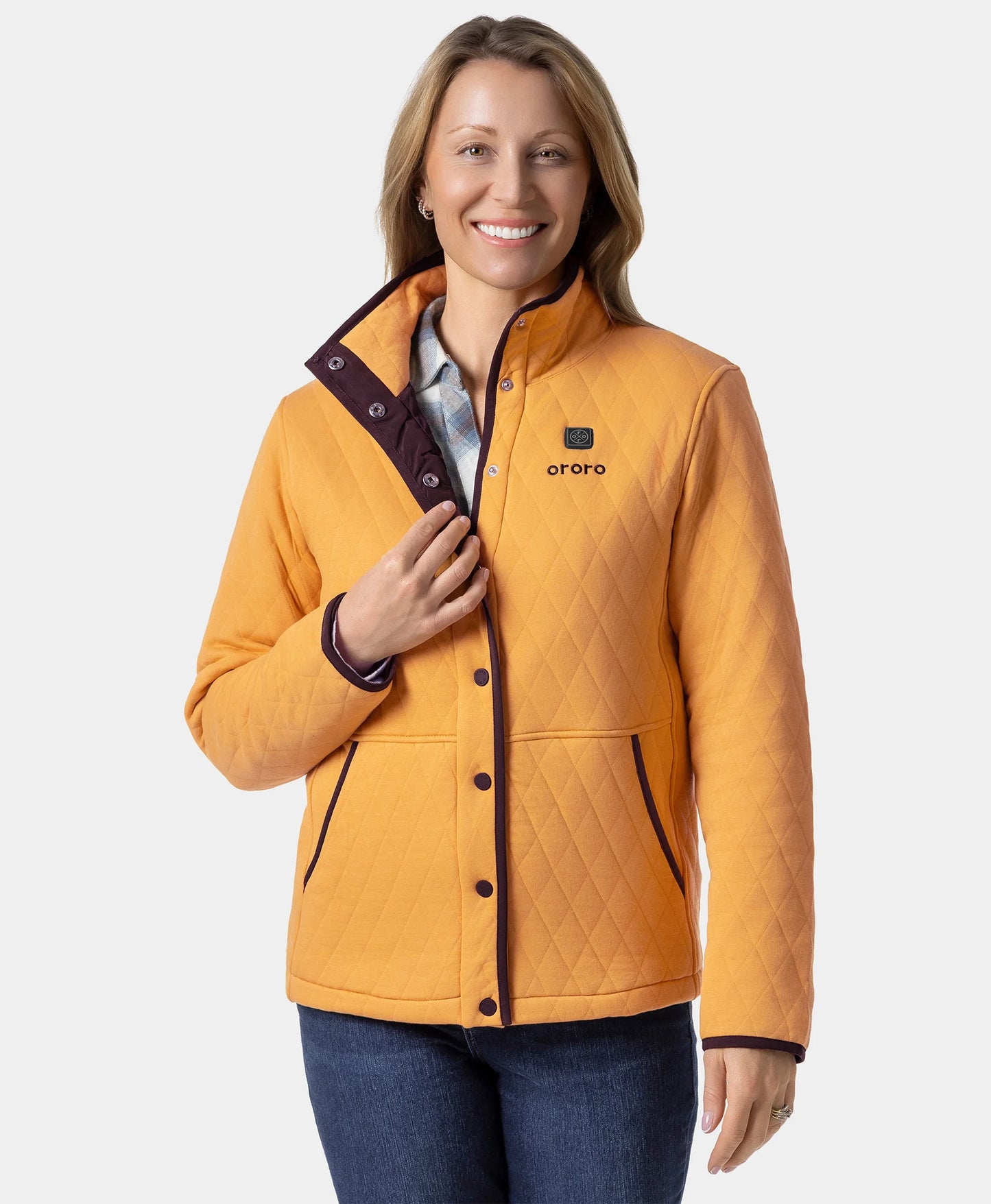 Chalet Women's Quilted Heated Jacket - Goldenrod
