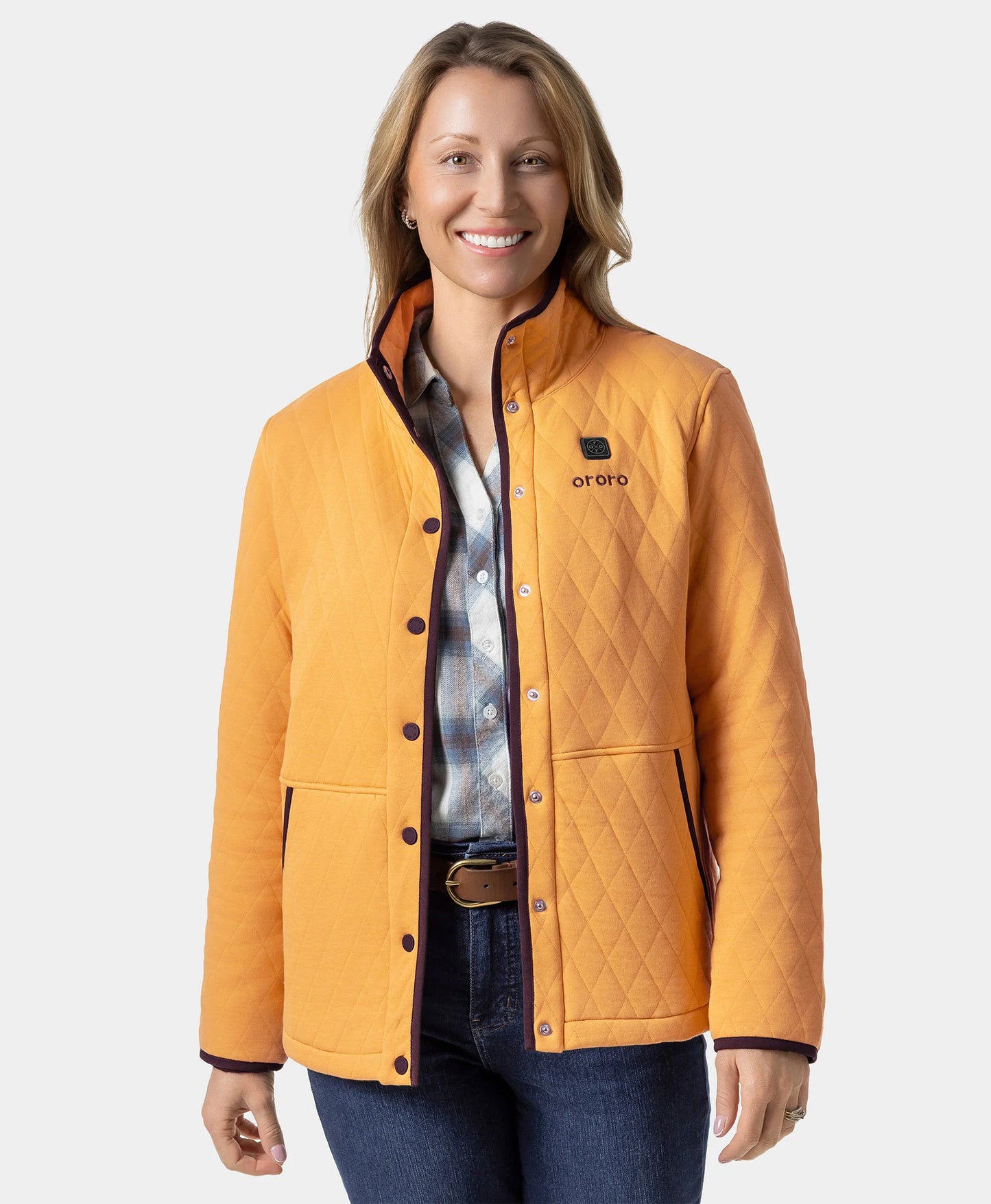 Chalet Women's Quilted Heated Jacket - Goldenrod