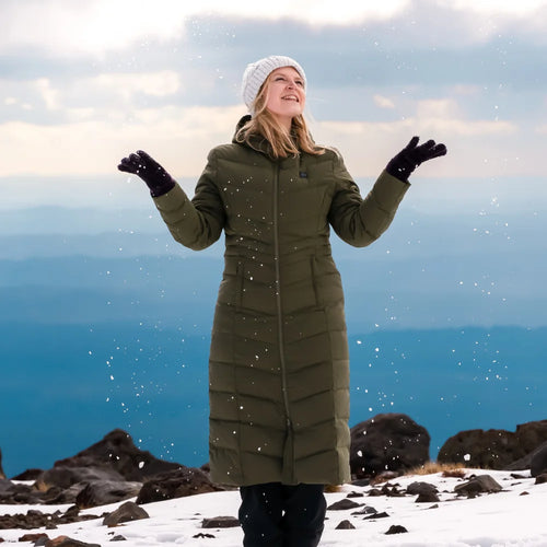 SOHO Women's Heated Down Parka Jacket SOHO Women's Heated Down Parka Jacket