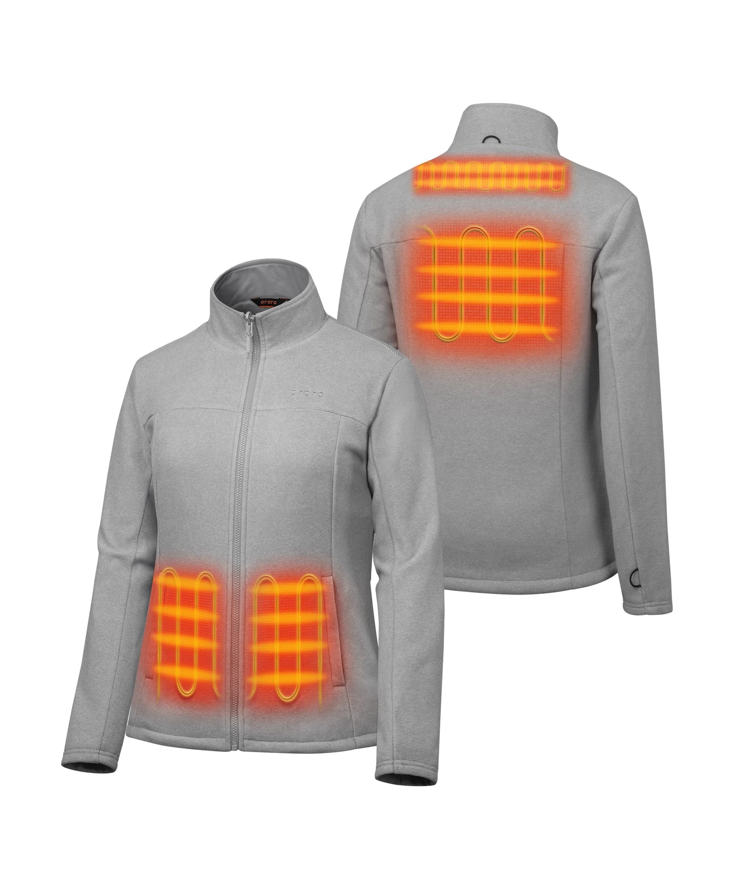 4 Heating Zones (Left & Right Hand Pockets, Upper Back, Mid-Back)
