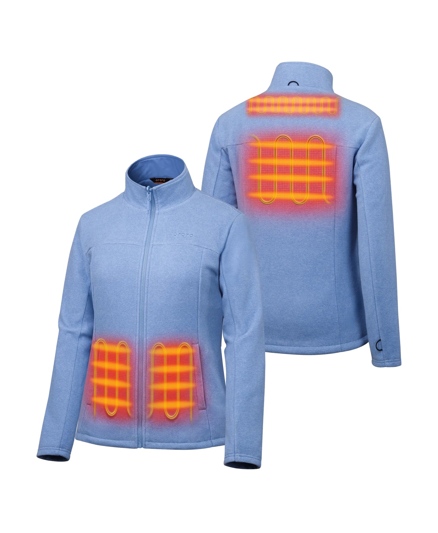 4 Heating Zones (Left & Right Hand Pockets, Upper Back, Mid-Back)