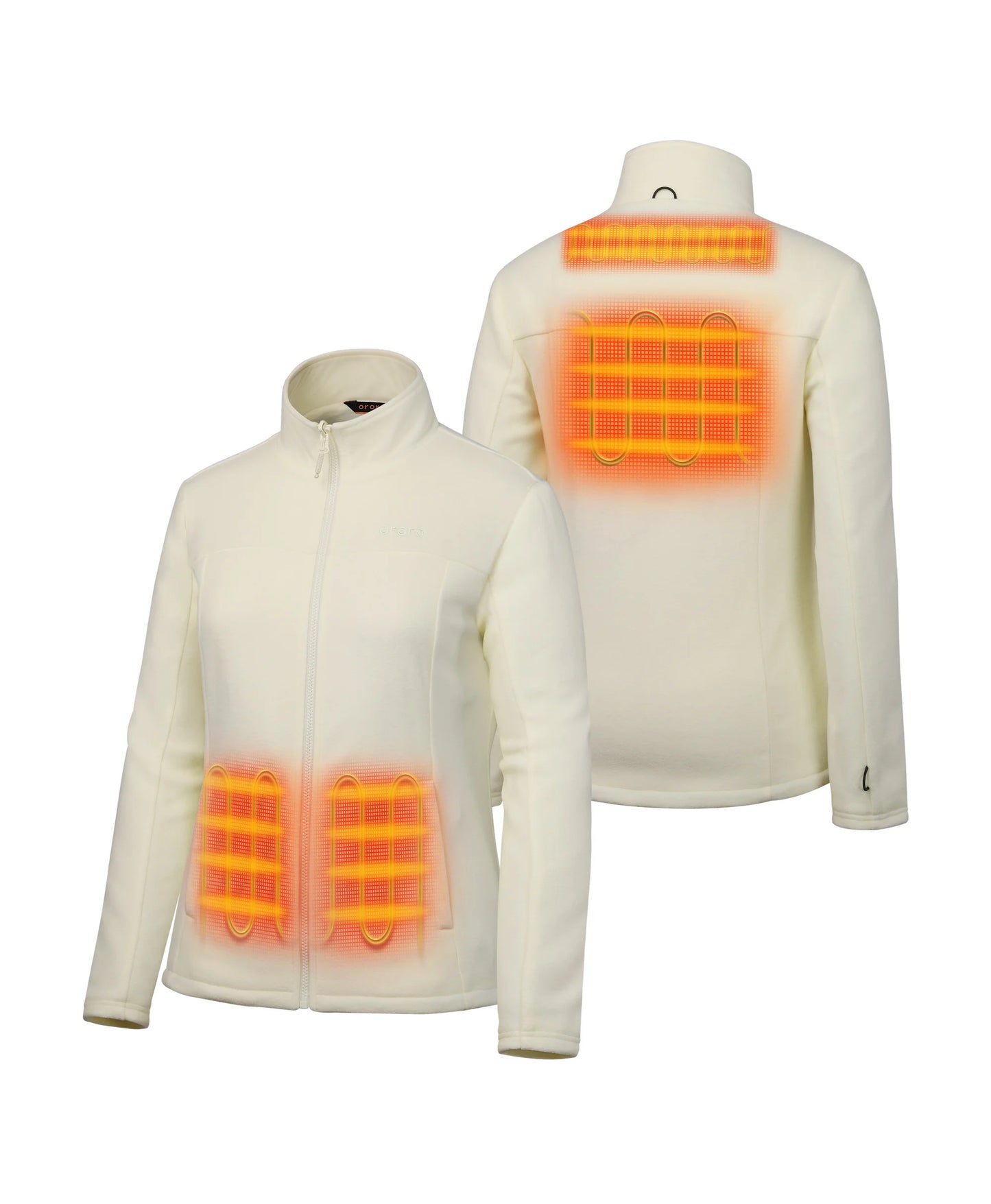 4 Heating Zones (Left & Right Hand Pockets, Upper Back, Mid-Back)