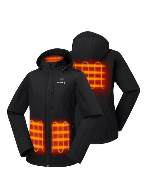 Paragon Women's Heated Jacket (Pocket Heating) - Black ,view 1