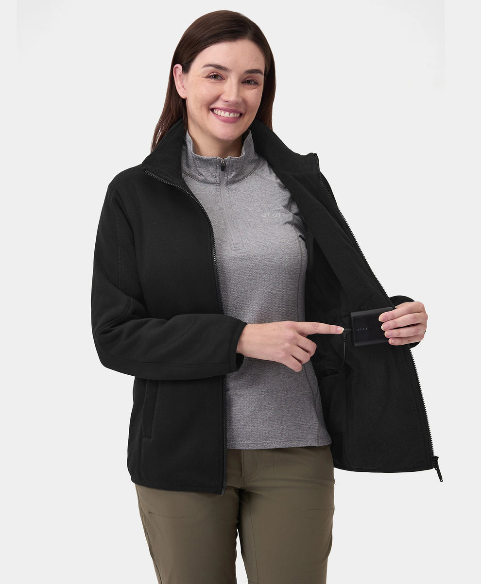 Women's Heated Full-Zip Fleece Jacket (4 Heating Zones)