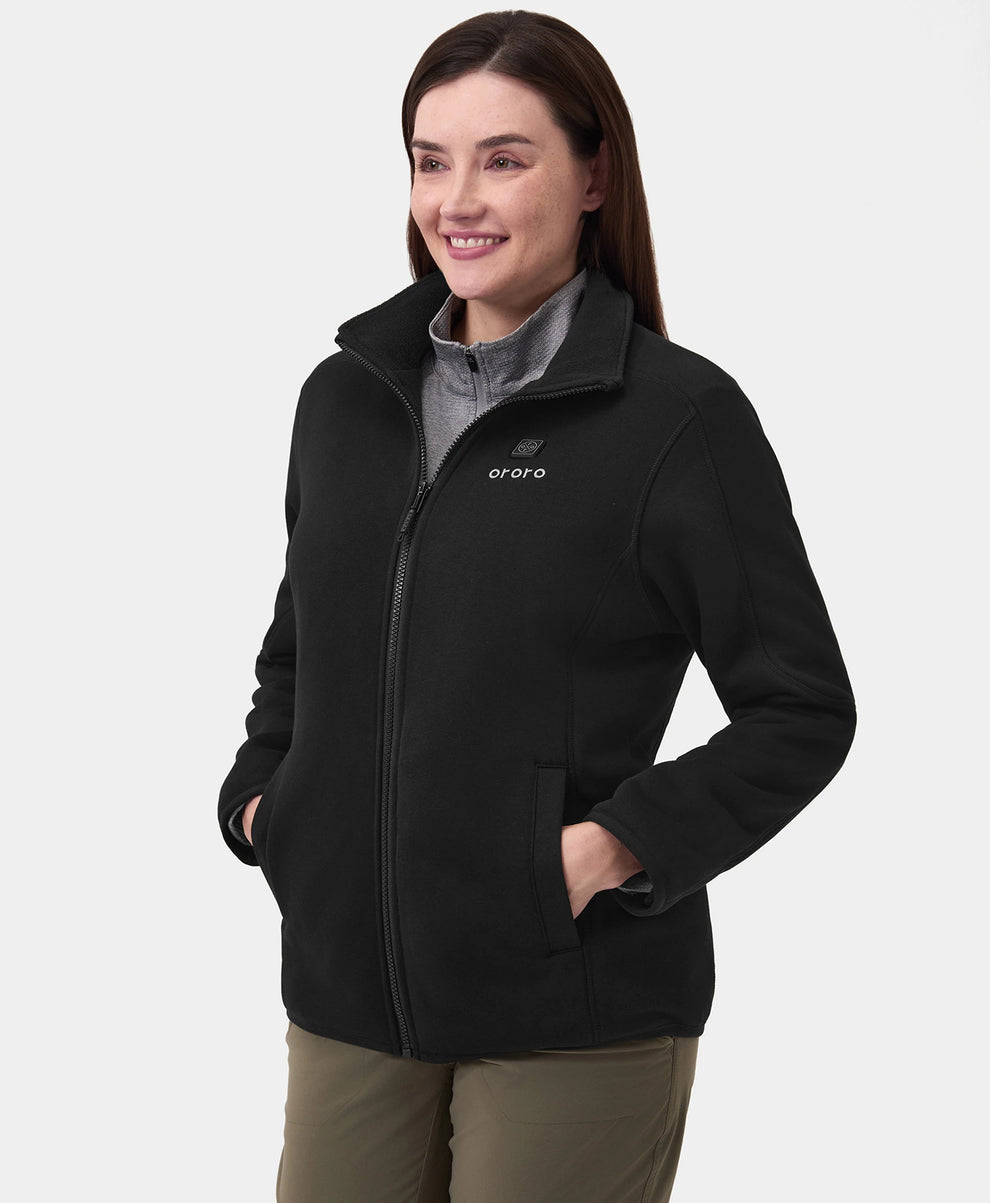 Women's Heated Full-Zip Fleece Jacket (4 Heating Zones)
