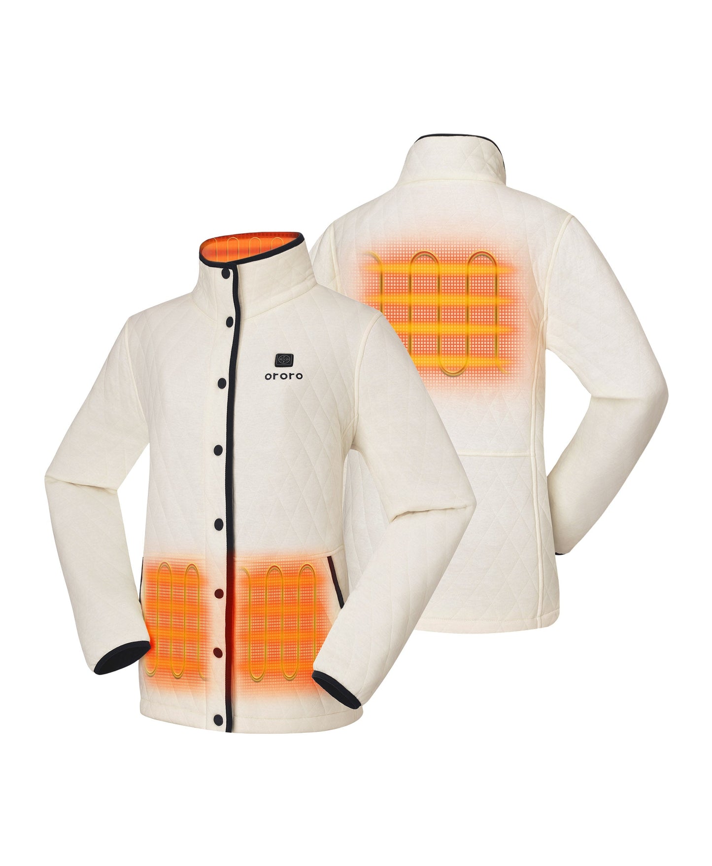 4 Heating Zones (L&R Pocket, Collar, Mid-Back)
