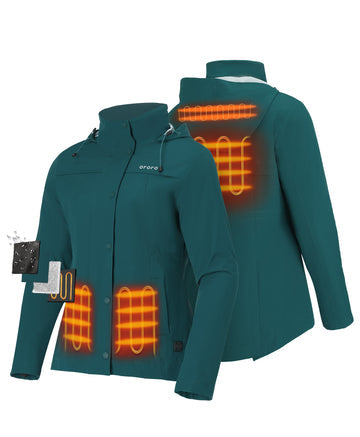 Chantilly Women's Waterproof Heated Sports Jacket - Biscay Bay Chantilly Women's Waterproof Heated Sports Jacket - Biscay Bay