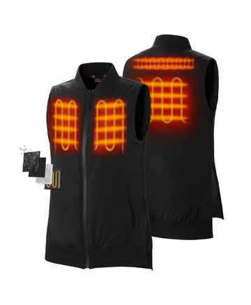 4 Heating Zones (L&R pockets, Upper Back, Mid-Back) 4 Heating Zones (L&R pockets, Upper Back, Mid-Back)