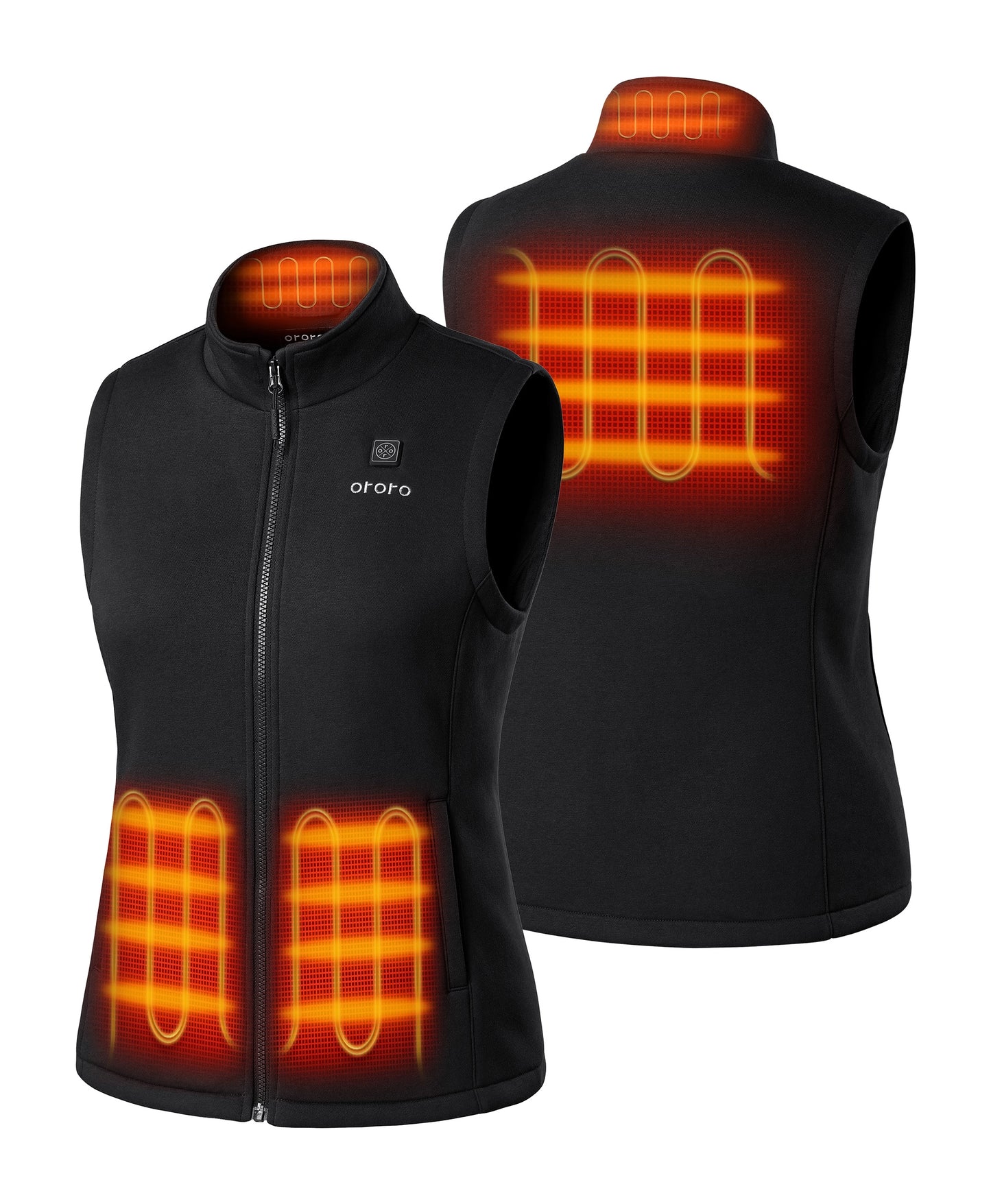 4 Heating Zones (Left & Right Pockets, Mid-Back, Neck)