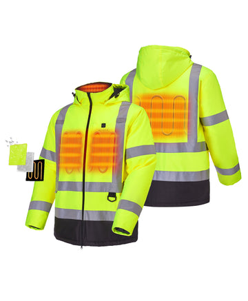 4 heating zones(left&right chest, collar,mid-back) 4 heating zones(left&right chest, collar,mid-back)