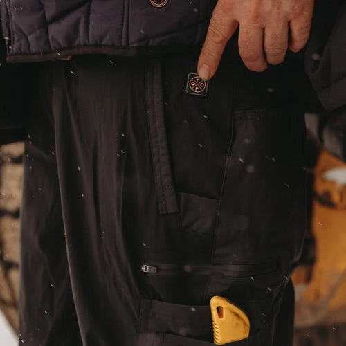 Bristol Men's Heated Utility Fleece Lined Pants Bristol Men's Heated Utility Fleece Lined Pants