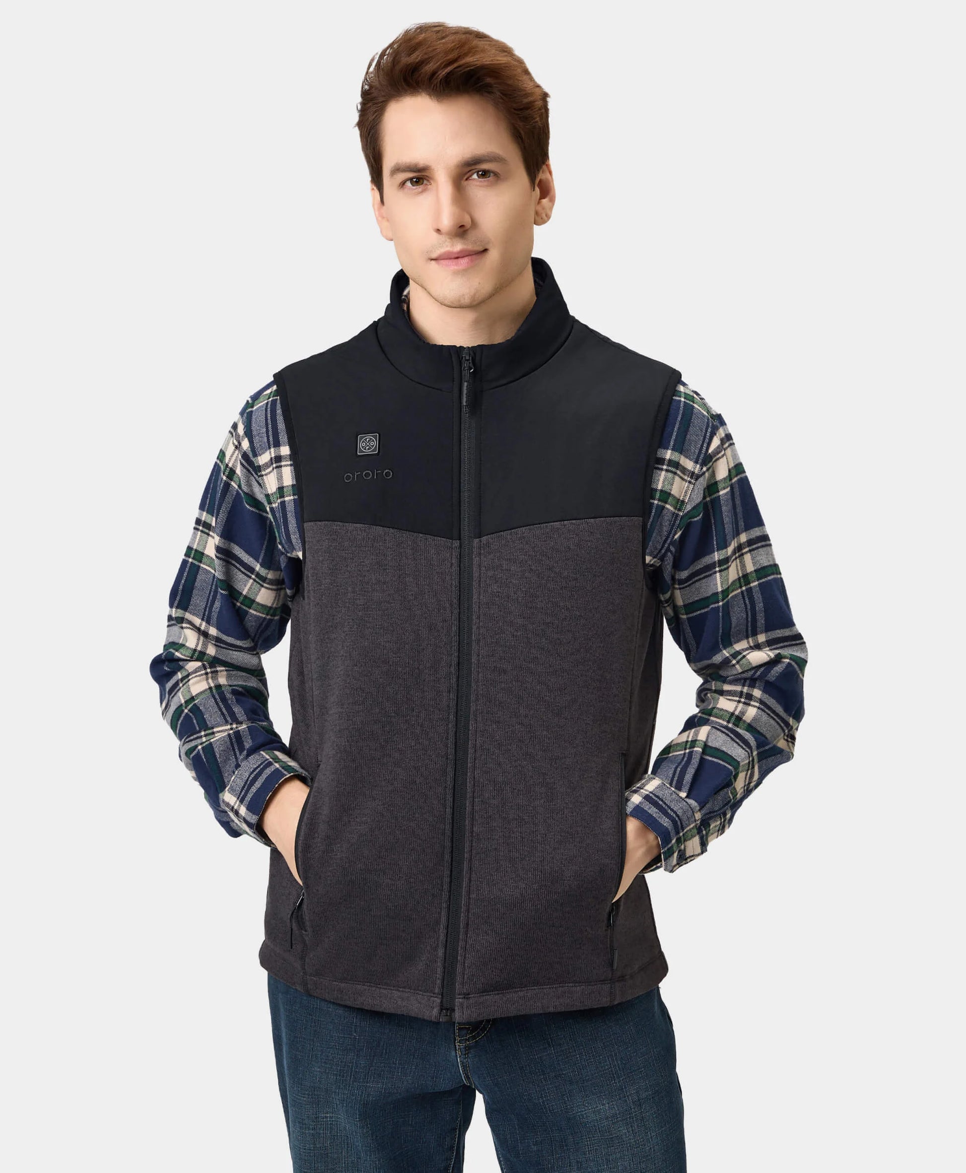 Augusta Men's Heated Sweater Fleece Vest