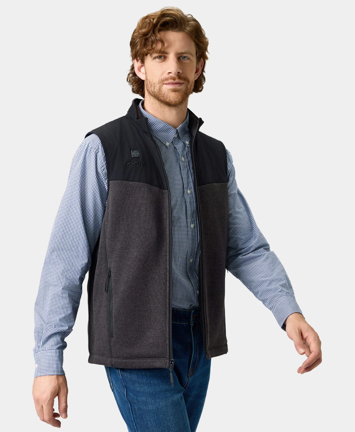 Augusta Men's Heated Sweater Fleece Vest
