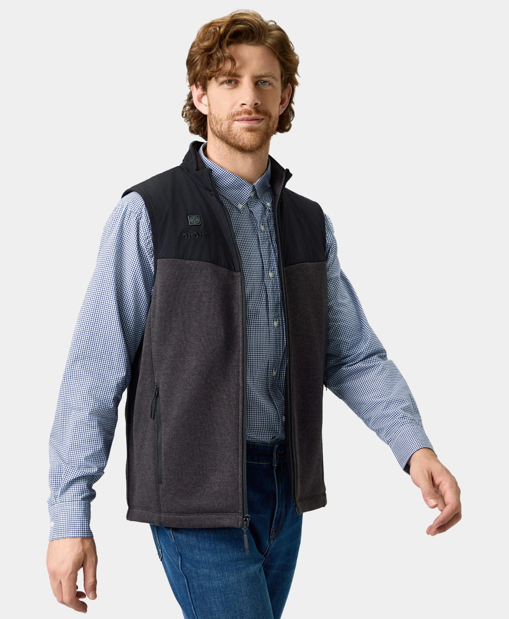 Augusta Men's Heated Sweater Fleece Vest