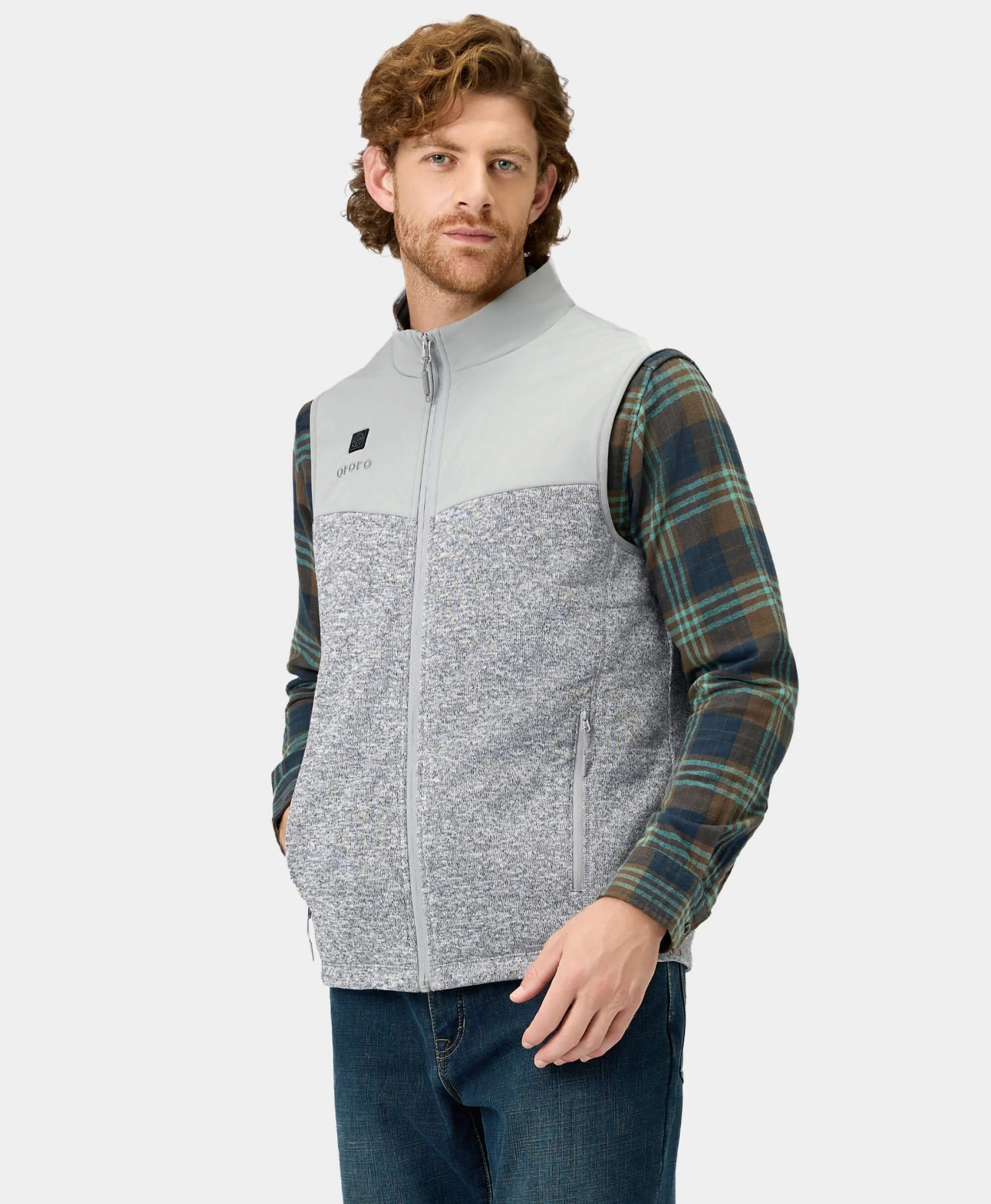 Augusta Men's Heated Sweater Fleece Vest