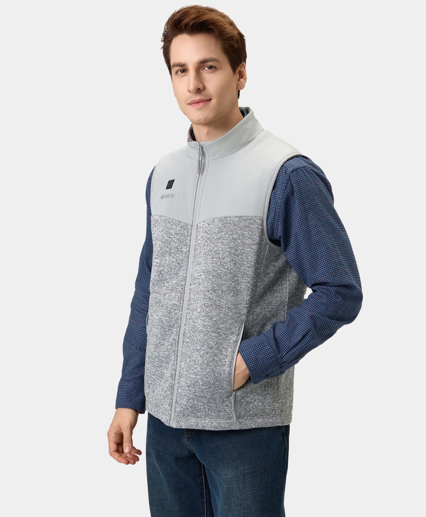 Augusta Men's Heated Sweater Fleece Vest