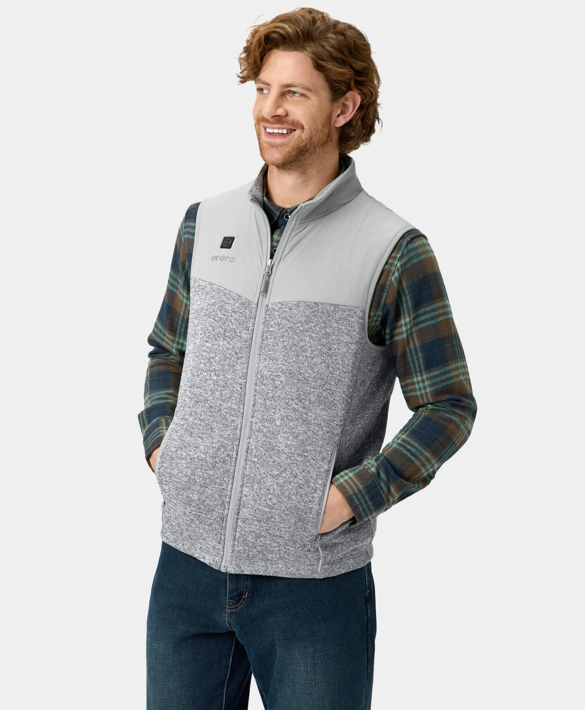 Augusta Men's Heated Sweater Fleece Vest