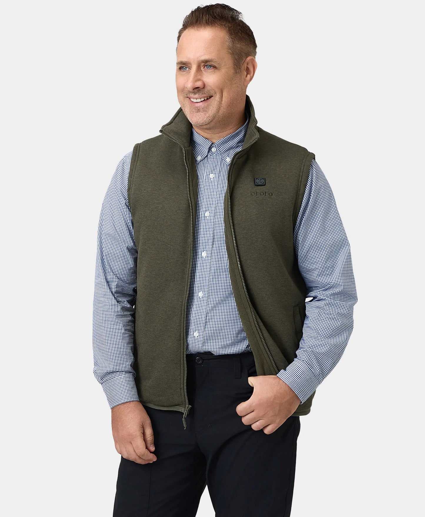 Men's Heated Fleece Vest - New Colours