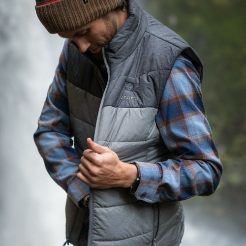 Men's Classic Heated Vest - Grey/Blue/Green/Red Men's Classic Heated Vest - Grey/Blue/Green/Red