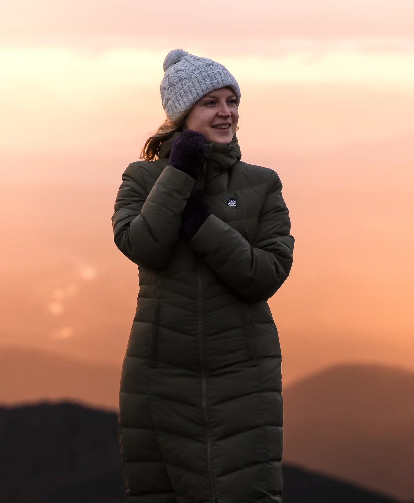SOHO Women's Heated Down Parka Jacket