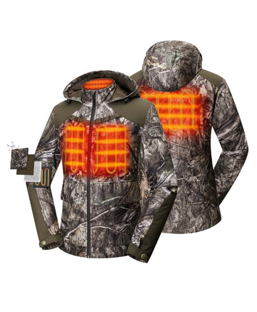 Women's Heated Hunting Jacket - Camouflage, Mossy Oak® Country DNA Women's Heated Hunting Jacket - Camouflage, Mossy Oak® Country DNA