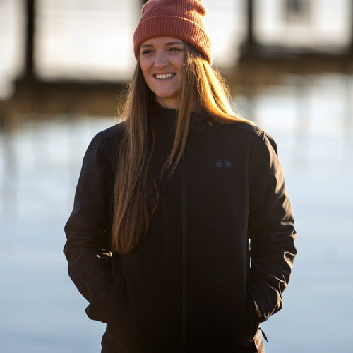 Maverick SureWarm® Women's 6-Zone Dual-Control Heated Softshell Jacket Maverick SureWarm® Women's 6-Zone Dual-Control Heated Softshell Jacket