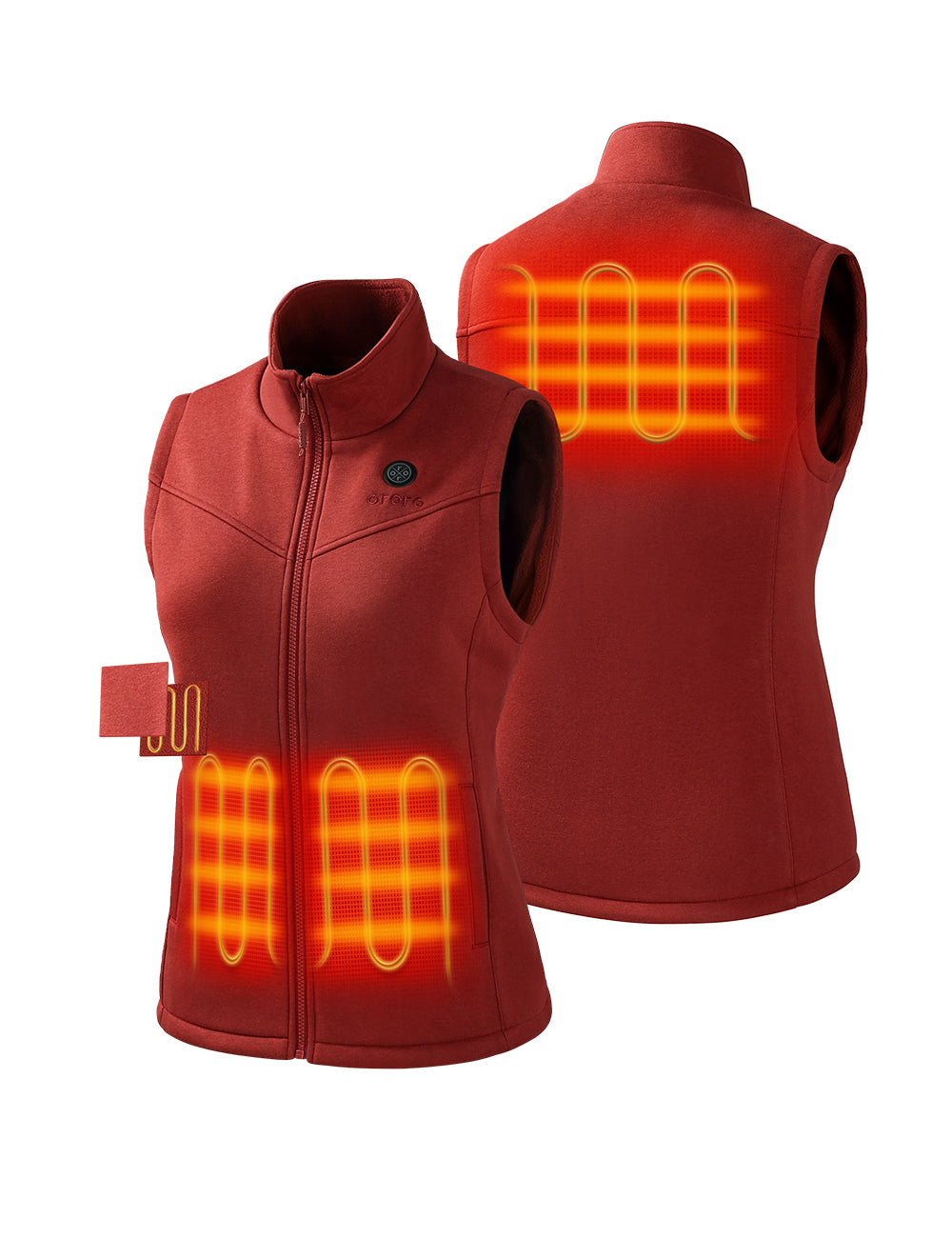 3 Heating Zones ( Left & Right Hand Pockets,Mid-Back)