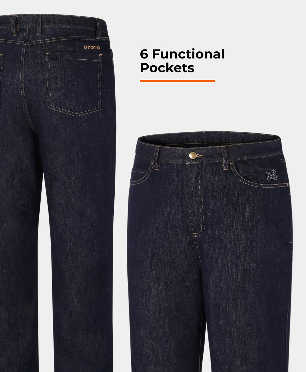 Heatenim Men's Heated Denim Pants