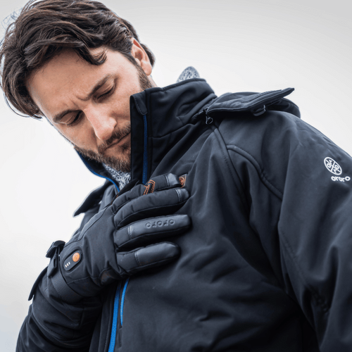 Men's Classic Heated Jacket - Black & Blue / Black