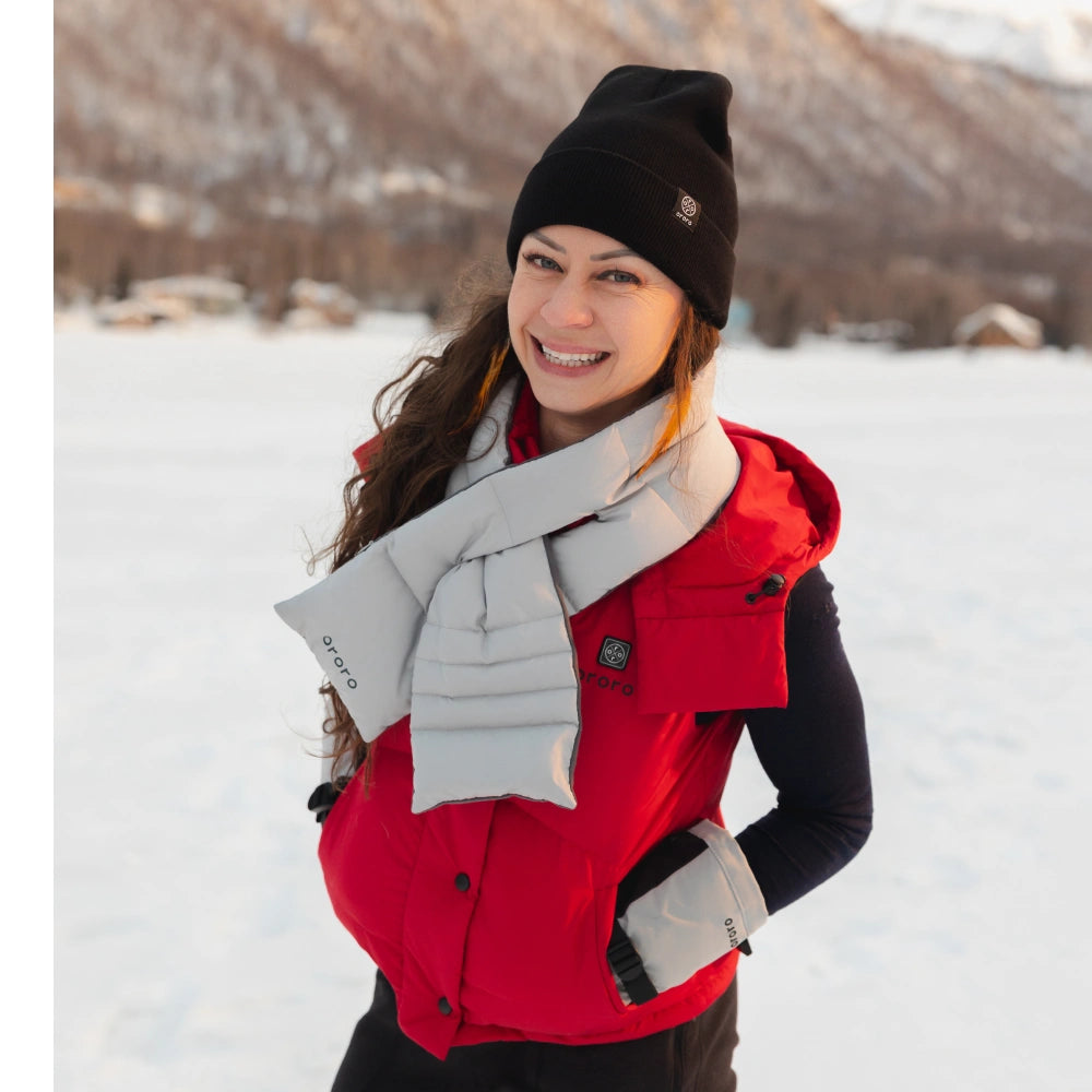 Women's Heated Cropped Puffer Down Vest