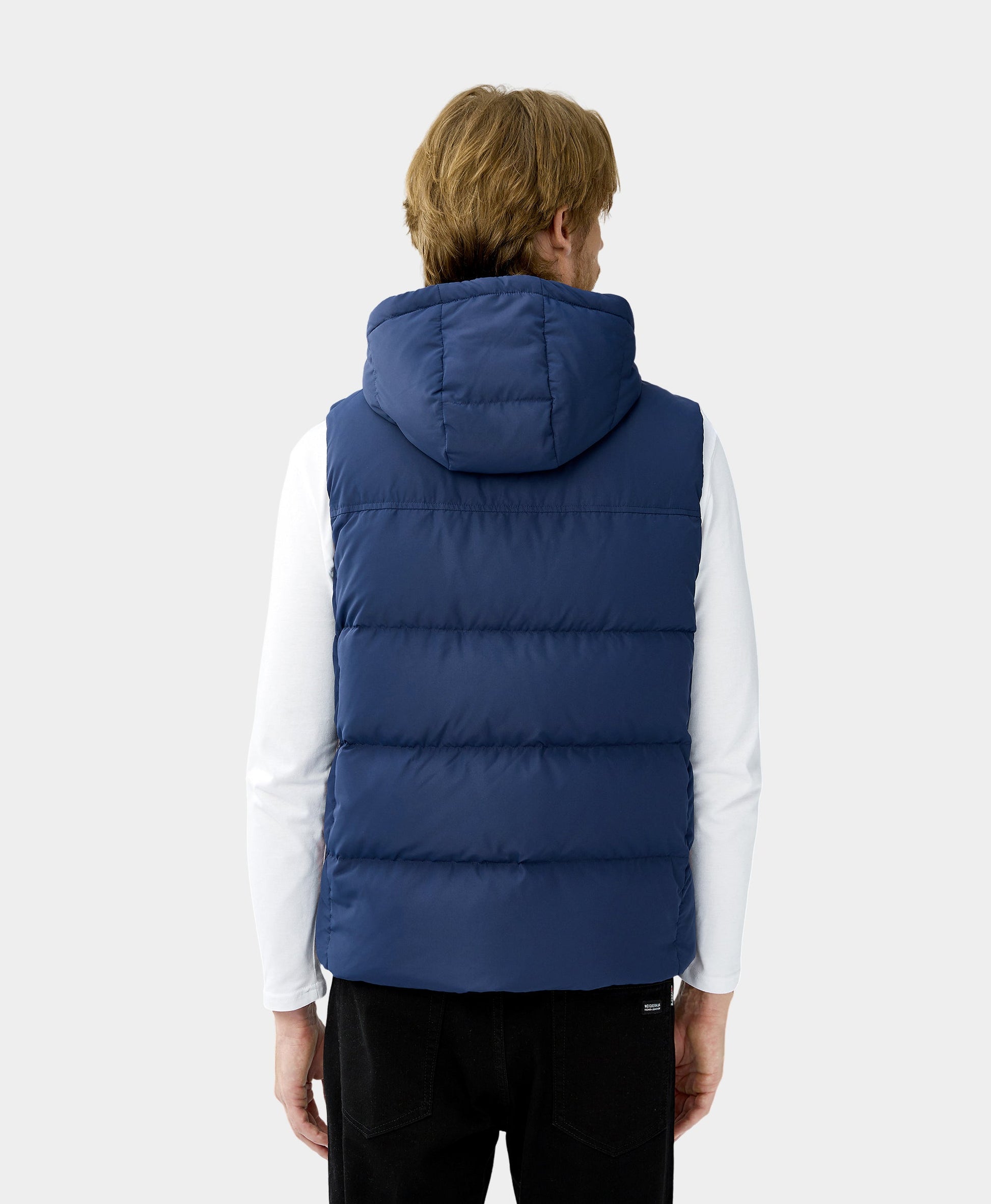 Men's Heated Down Vest - Blue