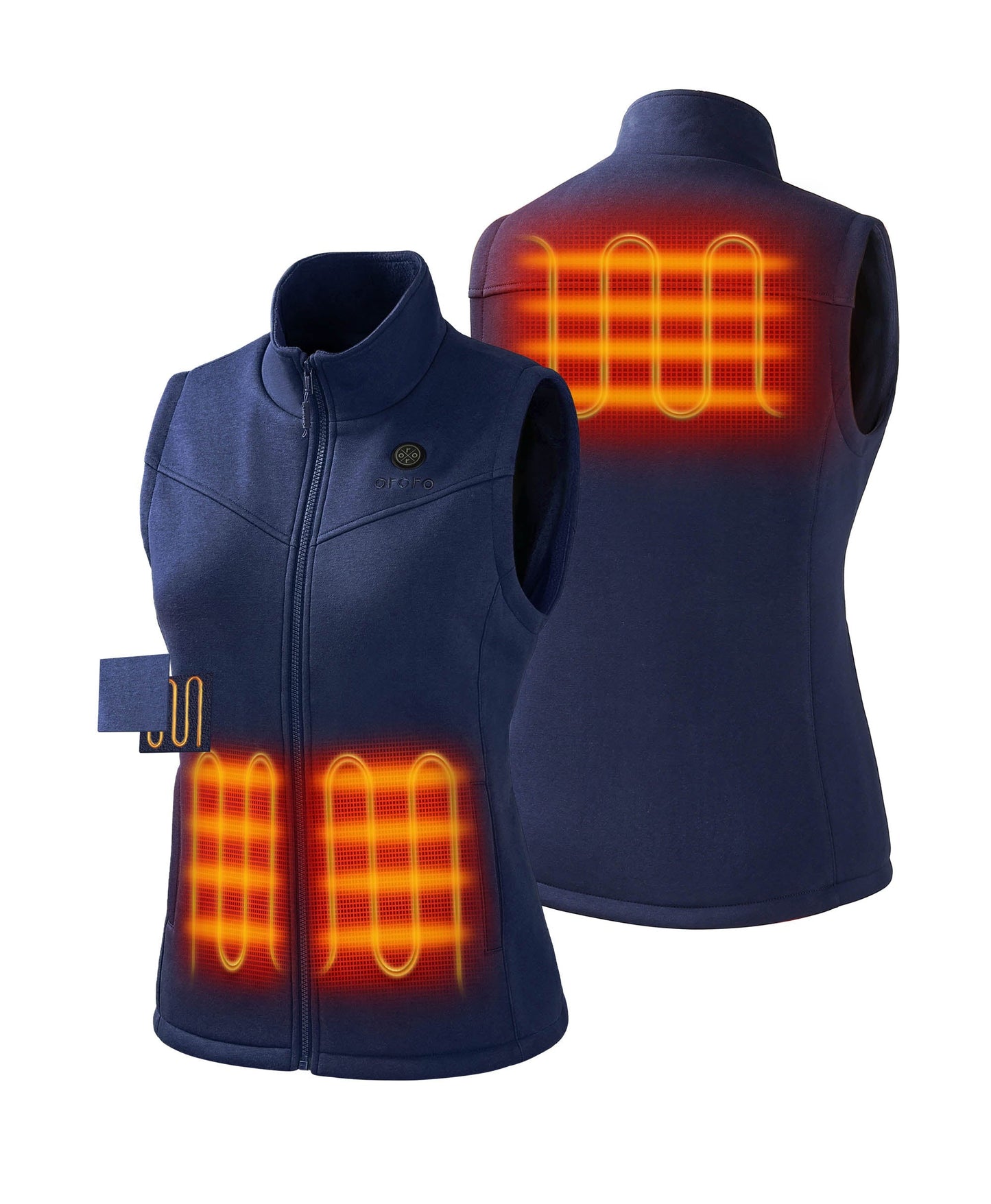 3 Heating Zones ( Left & Right Hand Pockets,Mid-Back)