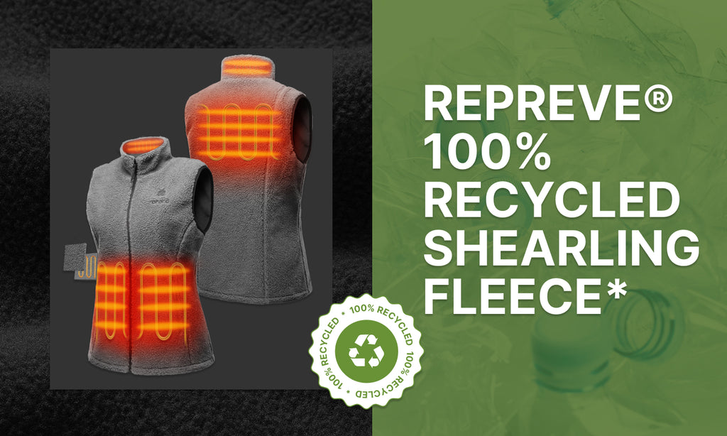 Stay Warm and Sustainable with ORORO's Heated Recycled Fleece Vests