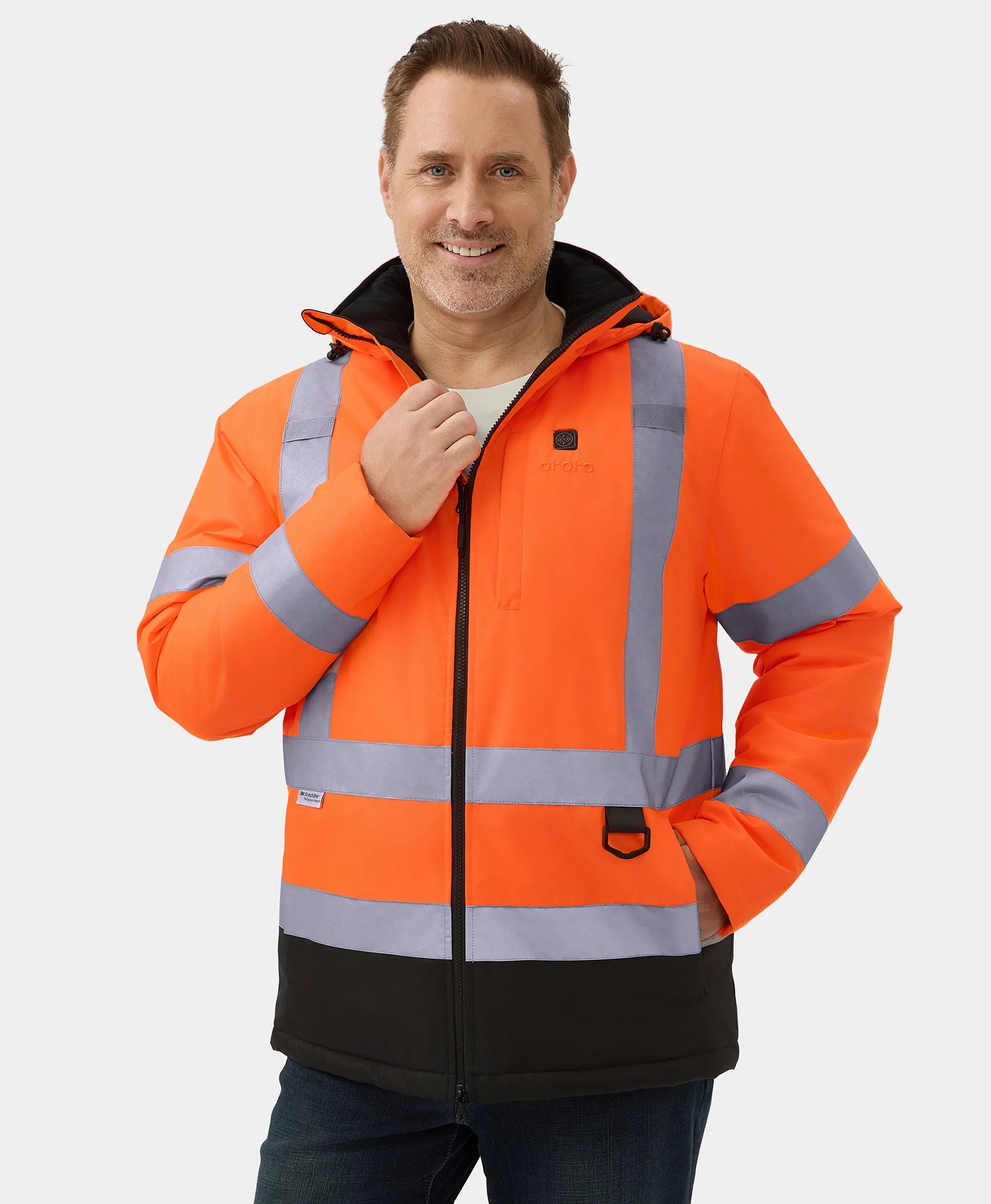 Flagstaff Men's Heated High-Visibility Jacket, Thumbnail 12