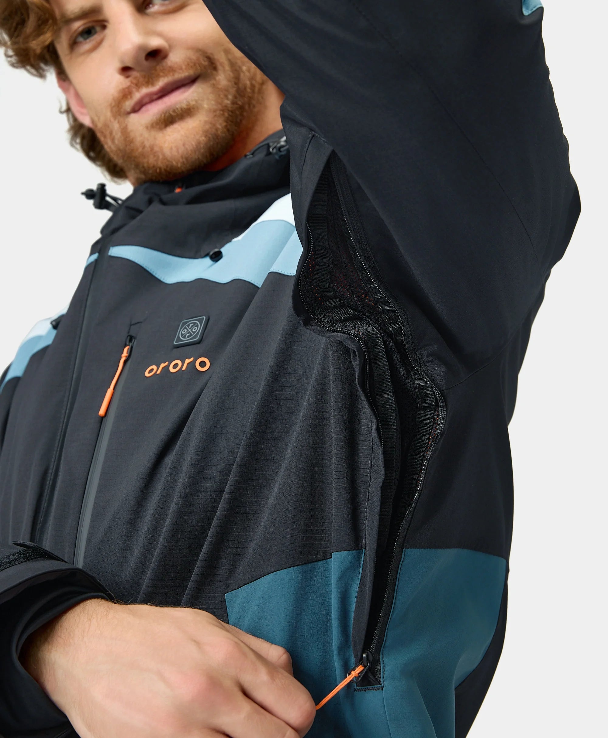 Mesh-lined pit zips