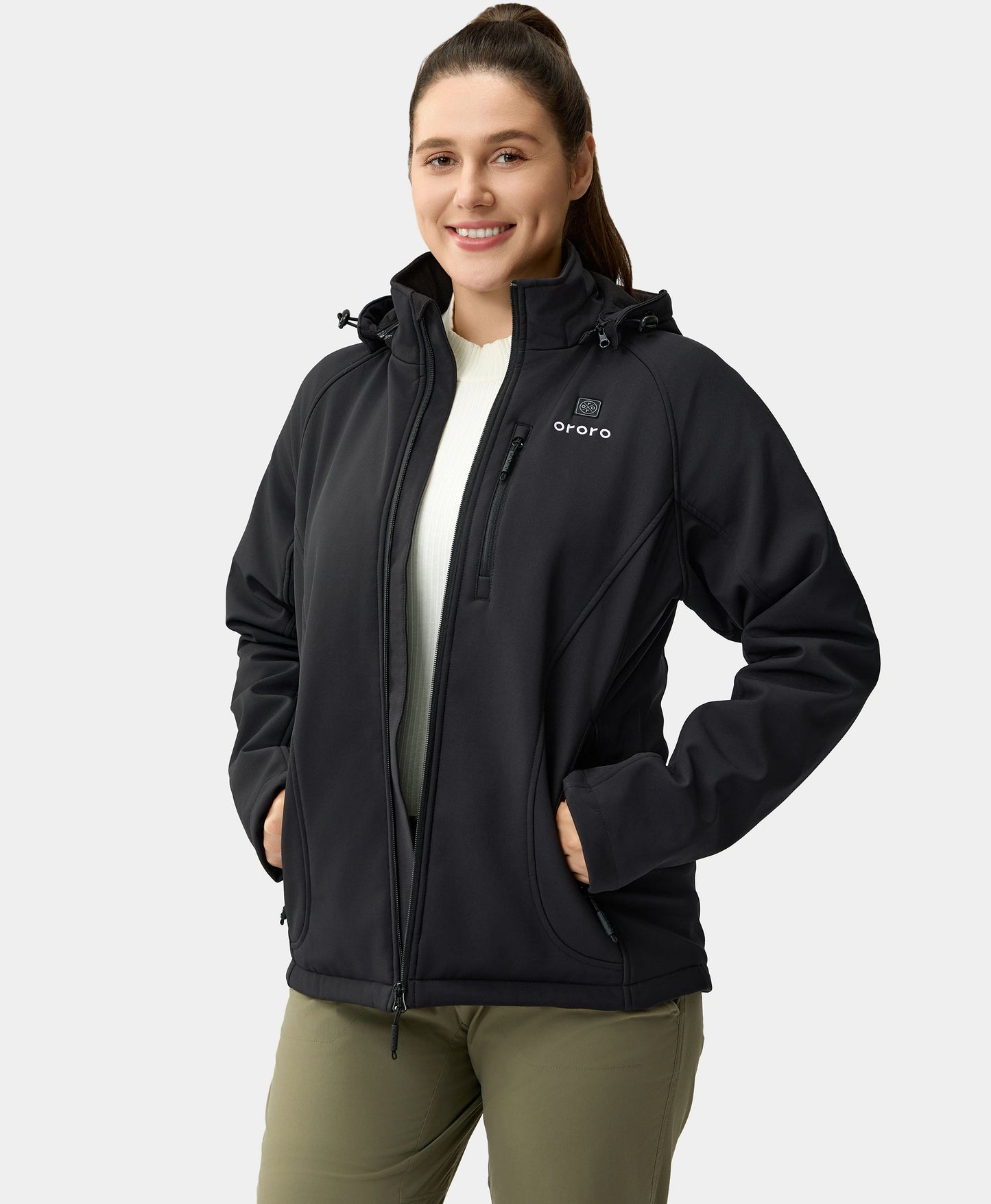 Paragon Women's Heated Jacket (Pocket Heating) - Black
