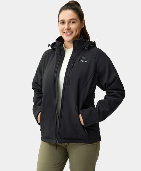 Paragon Women's Heated Jacket (Pocket Heating) - Black ,view 1
