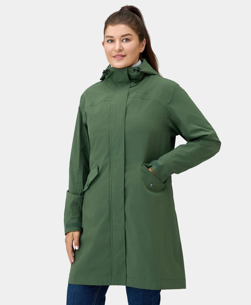 Downtown Women's Heated Rain Trench ,view 1