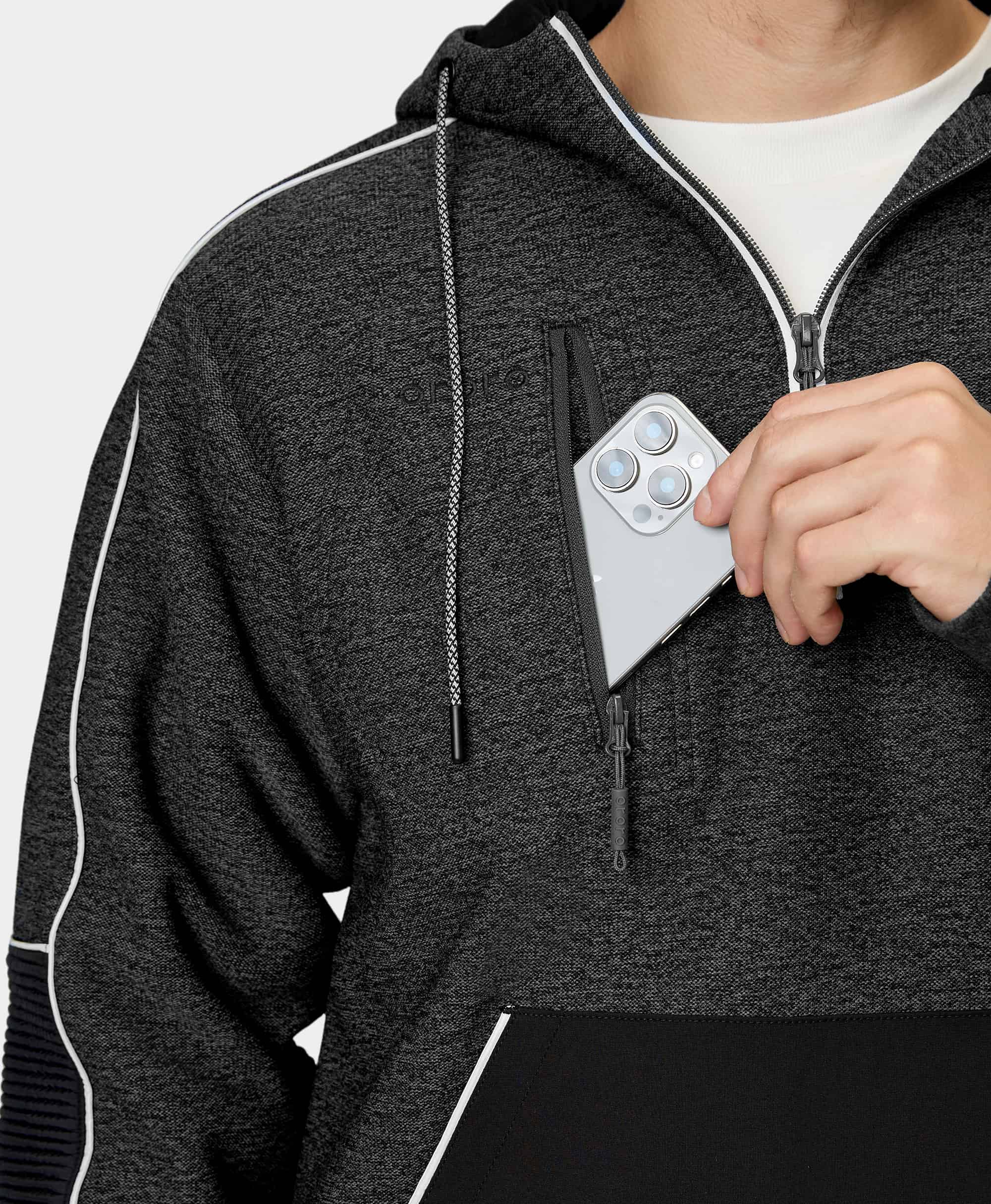 zippered chest pocket