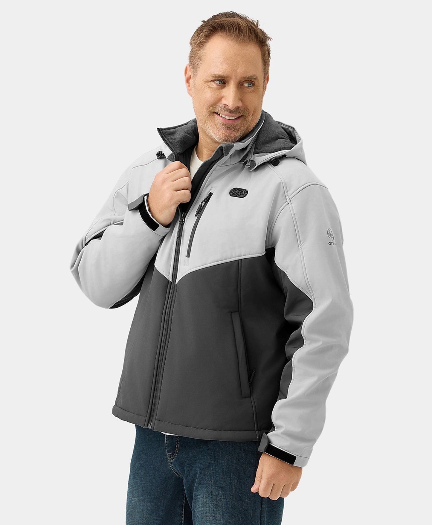 Men's Dual Control Heated Jacket with 5 Heating Zones (Chest Heating)