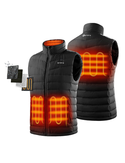 4 Heating Zones ( Left & Right Pocket, Collar, Upper Back )