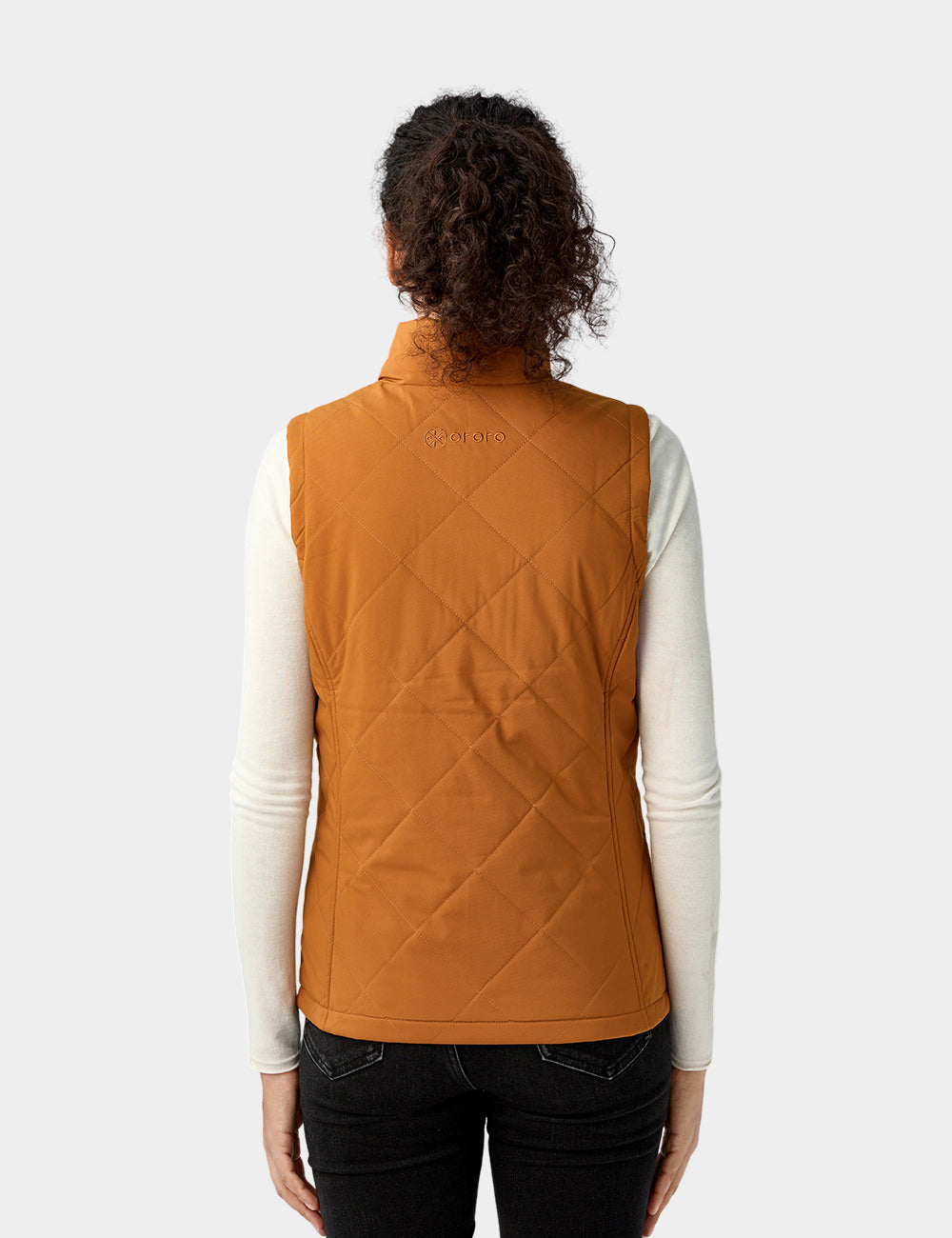 Women's Heated Quilted Vest - Caramel