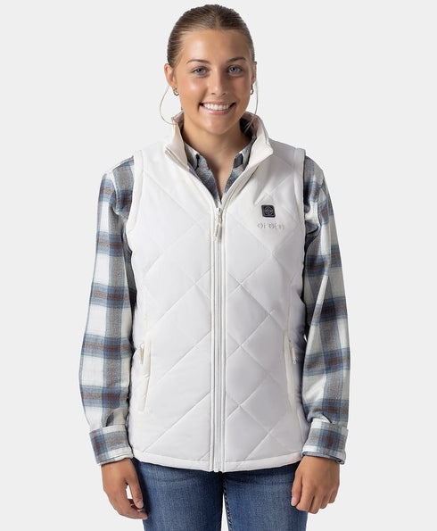 Women’s Junior 4-Zone Heated Quilted Vest ,view 1