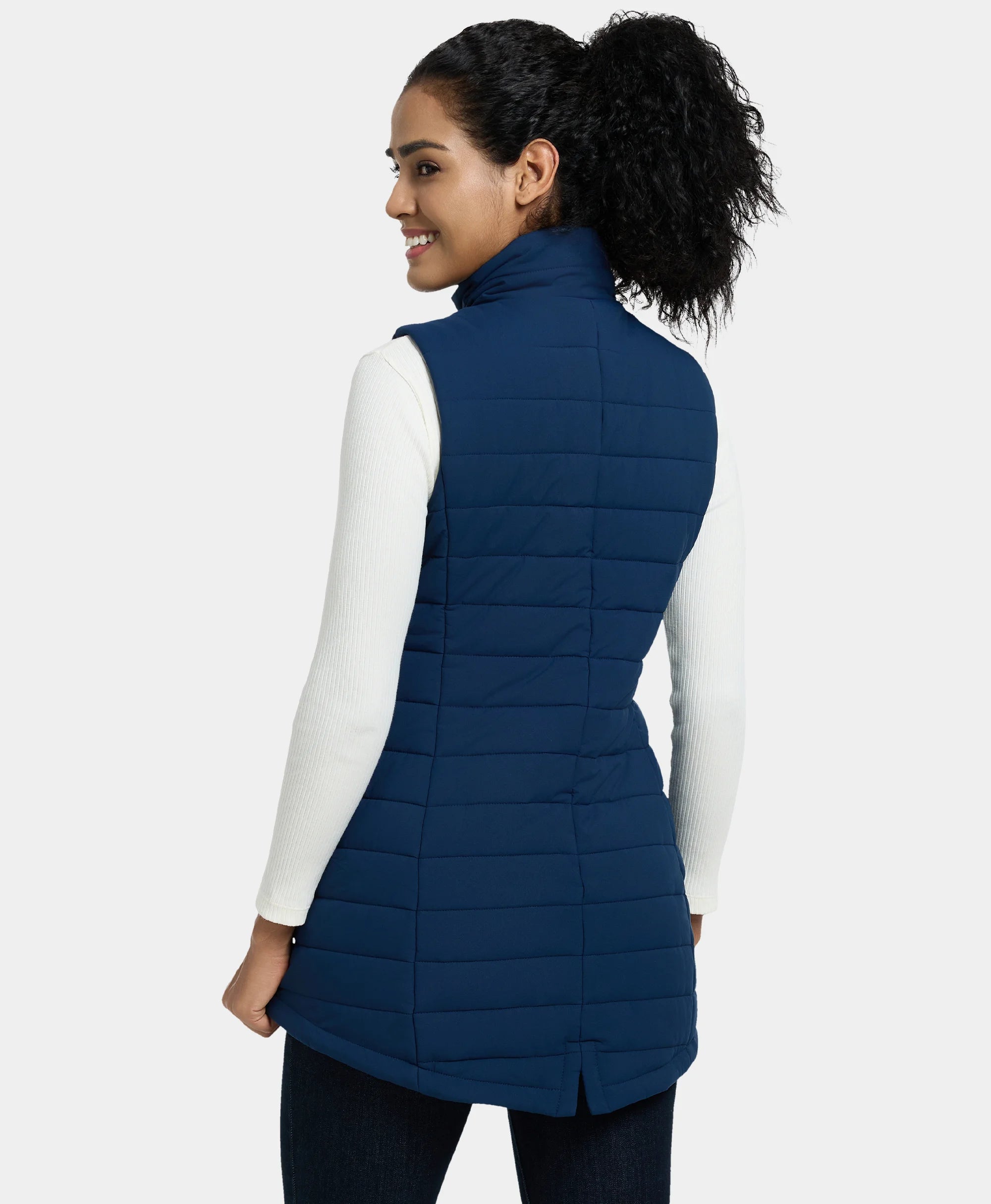 Tribeca Women's Heated Long Puffer Vest, Thumbnail 6