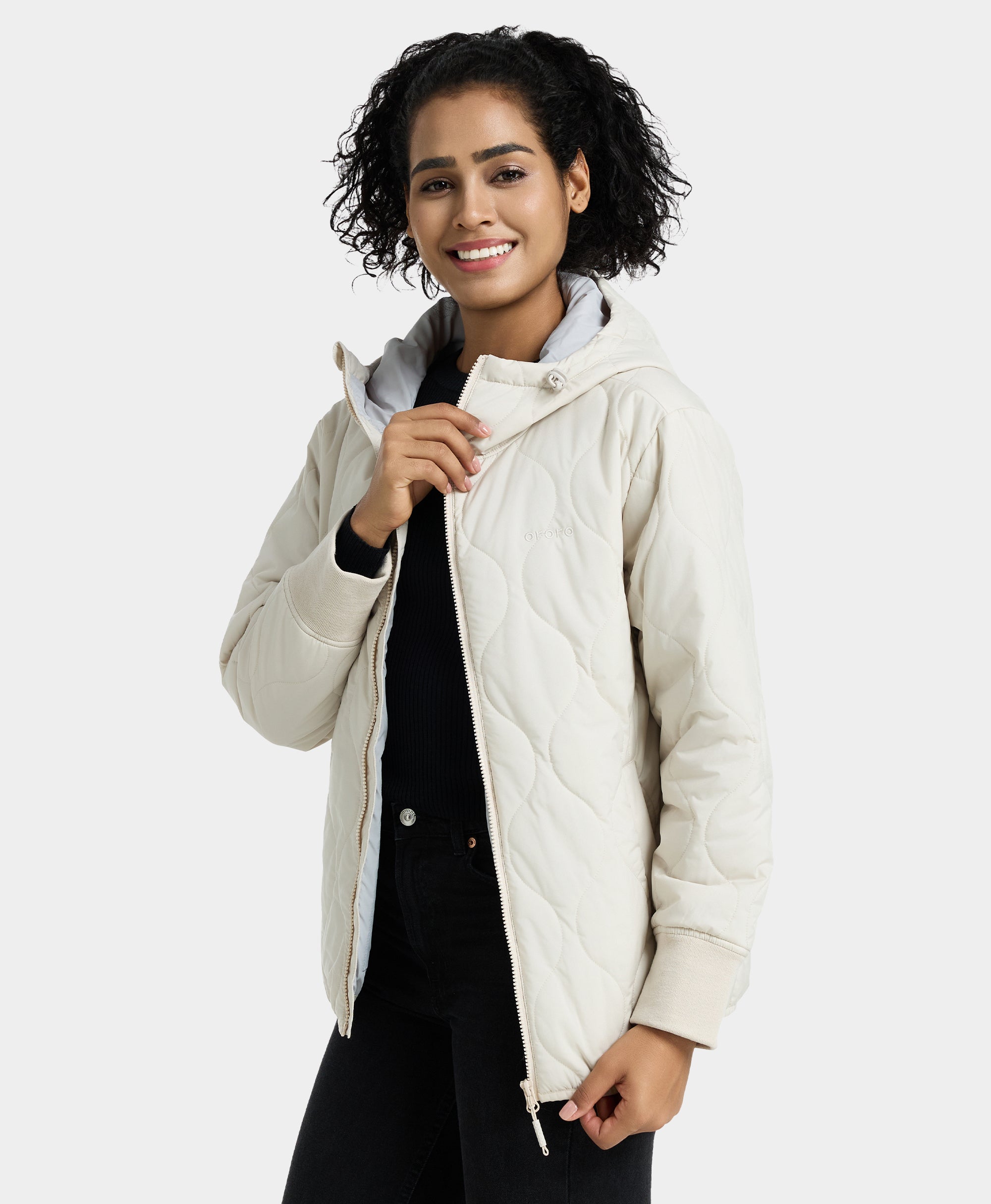 Stargazer Women's Heated Quilted Hoodie Jacket, Thumbnail 13
