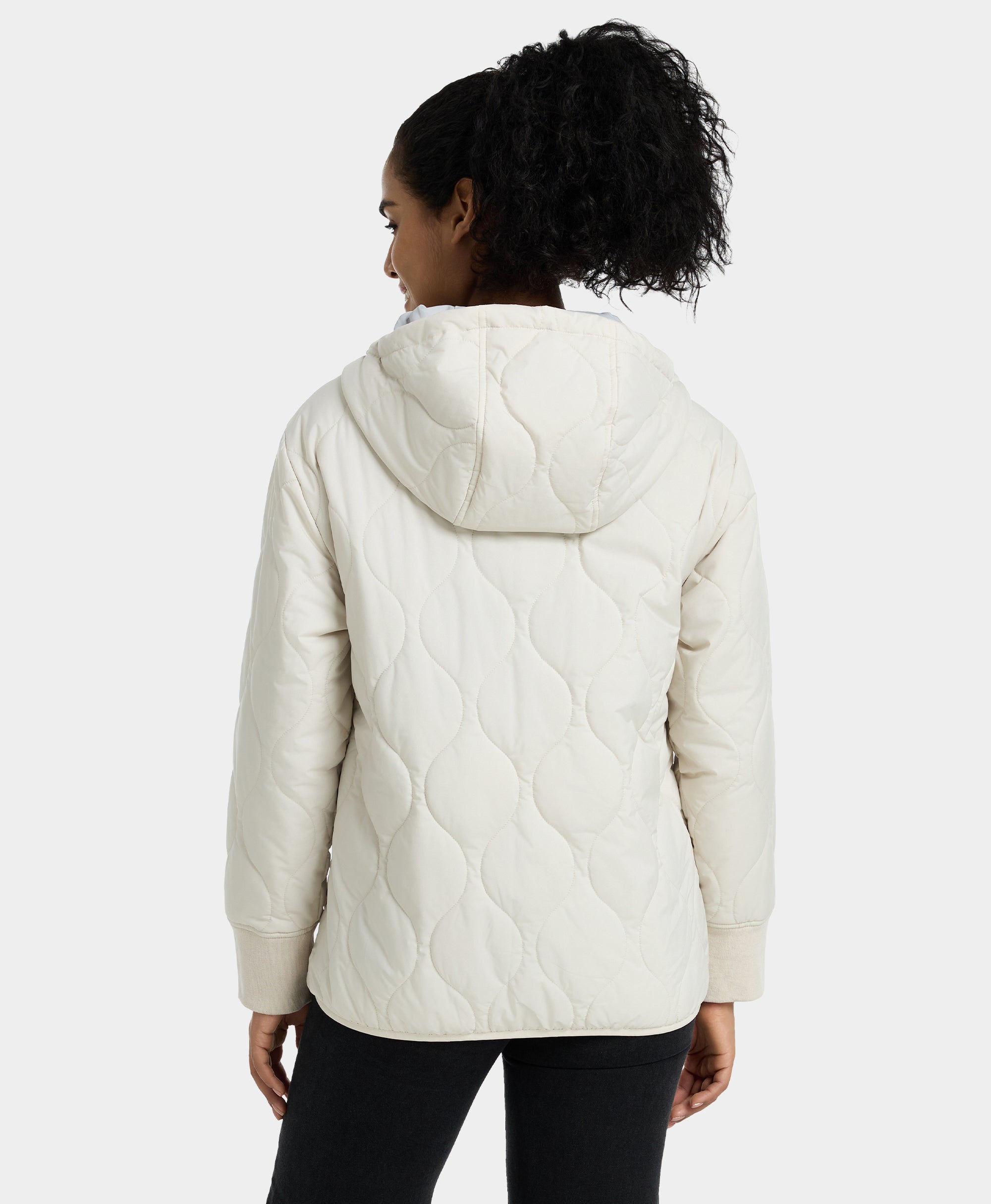 Stargazer Women's Heated Quilted Hoodie Jacket, Thumbnail 18