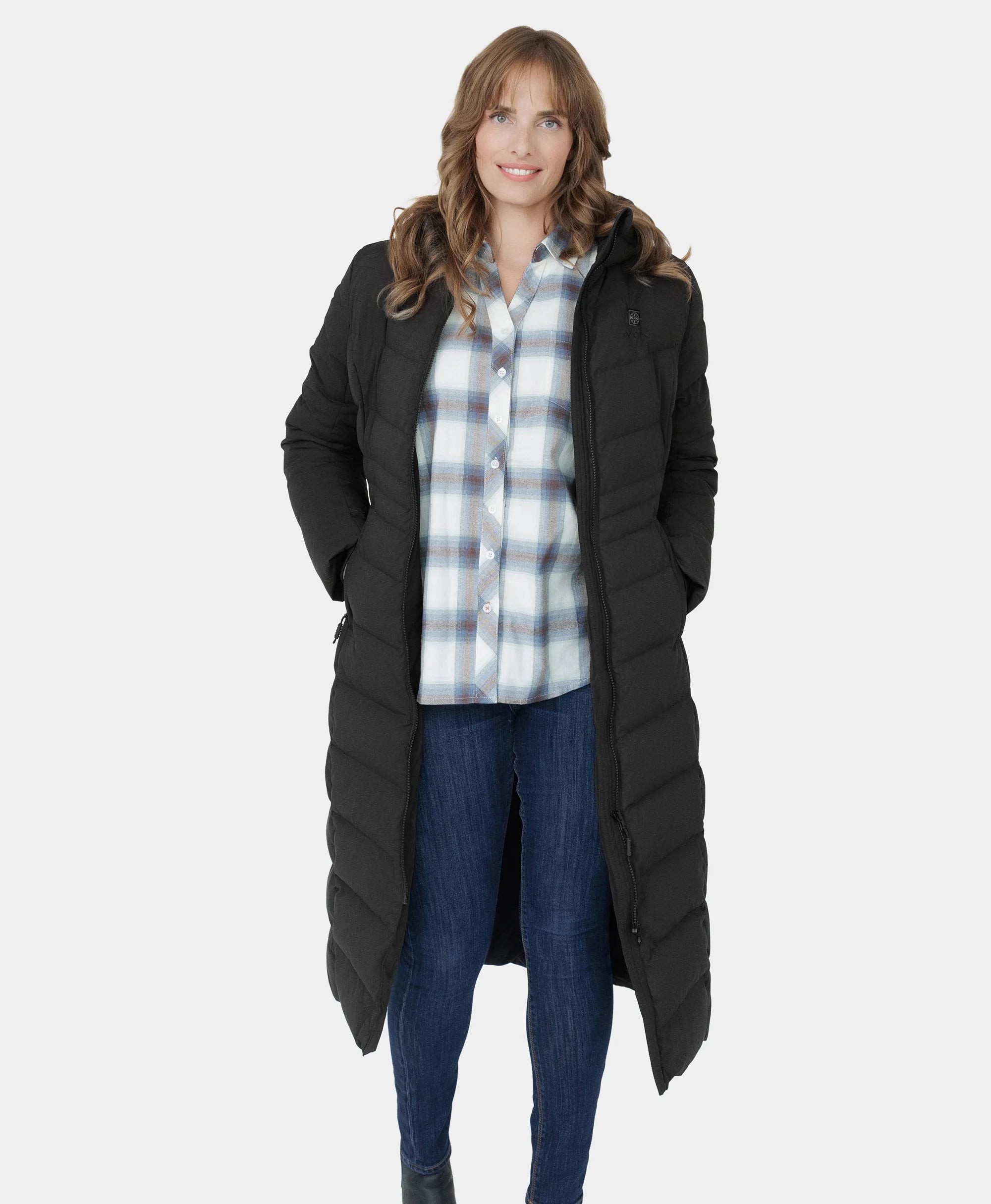 (Open-box) SOHO Women's Heated Down Parka Jacket, Thumbnail 10